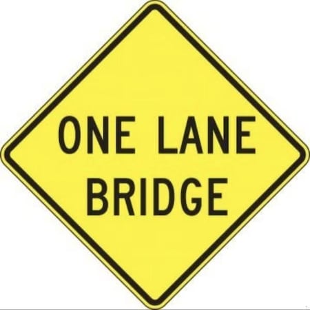 Accuform LANE GUIDANCE SIGN RIGHT LANE FRW648DP FRW648DP